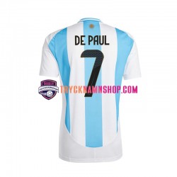 Argentina De Paul 7 Copa America 2024 Tröja 1:a Matchställ Män Kortärmad