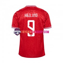 Danmark Hojlund 9 Euro 2024 Tröja 1:a Matchställ Män Kortärmad