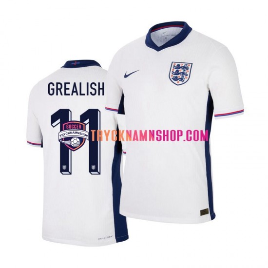 England Jack Grealish 11 Euro 2024 Tröja 1:a Matchställ Män Kortärmad