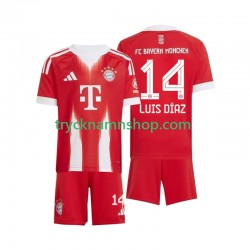 FC Bayern München Luis Diaz 14 2025-2026 Tröja 1:a Matchställ Barn Kortärmad