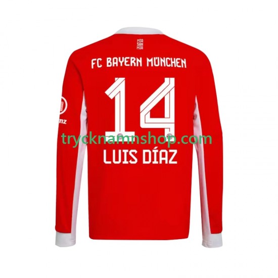 FC Bayern München Luis Diaz 14 2025-2026 Tröja 1:a Matchställ Män Långärmad