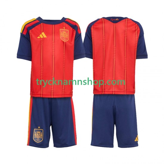 Spanien VM 2026 Tröja 1:a Matchställ Barn Kortärmad