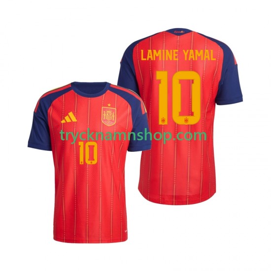 Spanien Lamine Yamal 10 VM 2026 Tröja 1:a Matchställ Män Kortärmad