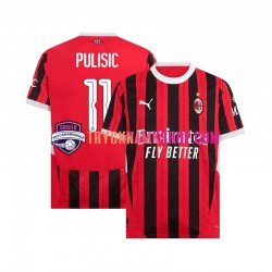 AC Milan UCL Font PULISIC 11 2024-2025 Tröja 1:a Matchställ Män Kortärmad
