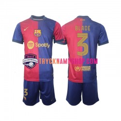 FC Barcelona UCL Font Blade 3 2024-2025 Tröja 1:a Matchställ Barn Kortärmad