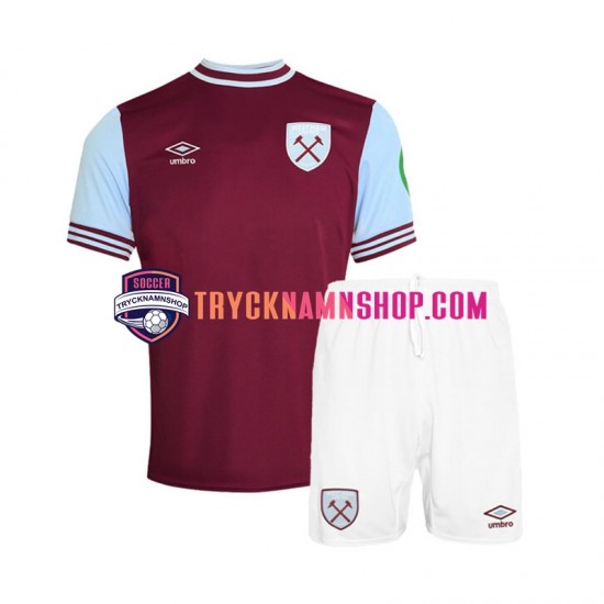 West Ham United 2024-2025 Tröja 1:a Matchställ Barn Kortärmad