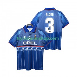 AC Milan ALDINI 3 1995 1996 Tröja Retro 2:a Matchställ Män Kortärmad