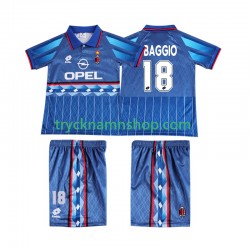 AC Milan BAGGIO 18 1995 1996 Tröja Retro 2:a Matchställ Barn Kortärmad