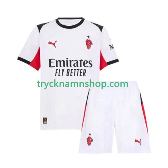 AC Milan 2025-2026 Tröja 2:a Matchställ Barn Kortärmad