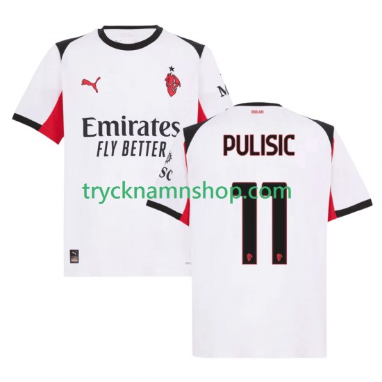 AC Milan Christian Pulisic 11 2025-2026 Tröja 2:a Matchställ Män Kortärmad