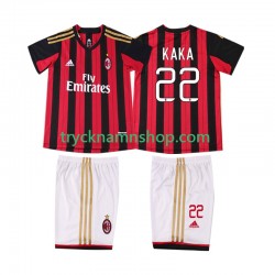 AC Milan KAKA 22 2013 2014 Tröja Retro 1:a Matchställ Barn Kortärmad