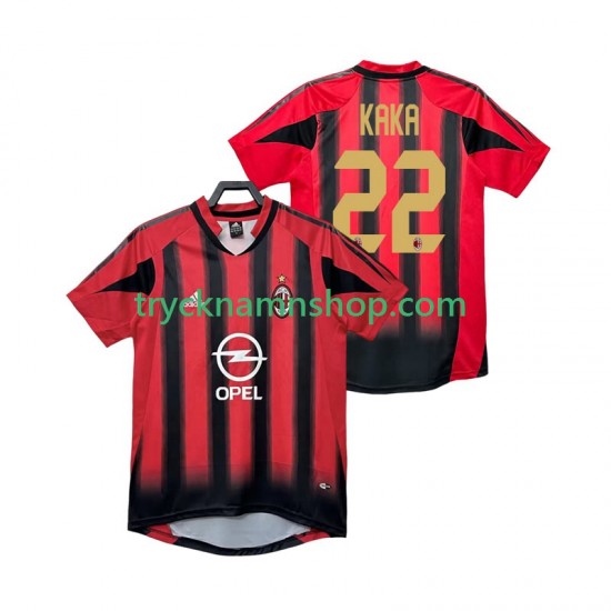 AC Milan KAKA 22 2004 2005 Tröja Retro 1:a Matchställ Män Kortärmad