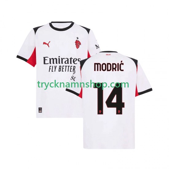 AC Milan Luka Modric 14 2025-2026 Tröja 2:a Matchställ Män Kortärmad