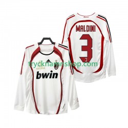 AC Milan MALDINI 3 2006 2007 Tröja Retro 2:a Matchställ Män Långärmad
