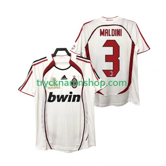 AC Milan MALDINI 3 2006 2007 Tröja Retro 2:a Matchställ Män Kortärmad
