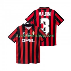 AC Milan MALDINI 3 1996 1997 Tröja Retro 1:a Matchställ Män Kortärmad