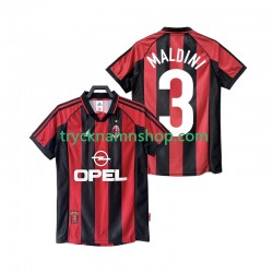 AC Milan MALDINI 3 1998 1999 Tröja Retro 1:a Matchställ Män Kortärmad
