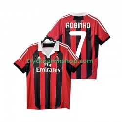 AC Milan ROBINHO 7 2012 2013 Tröja Retro 1:a Matchställ Män Kortärmad