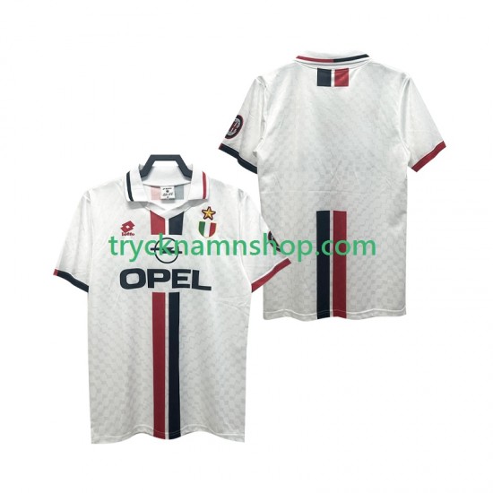 AC Milan 1996 1997 Tröja Retro 2:a Matchställ Män Kortärmad
