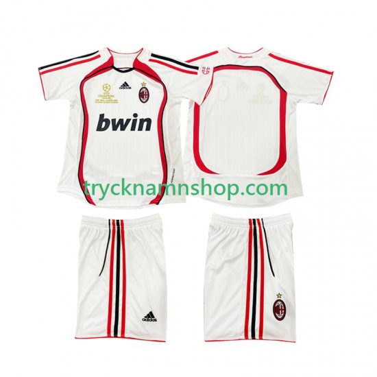 AC Milan 2006 2007 Tröja Retro 2:a Matchställ Barn Kortärmad
