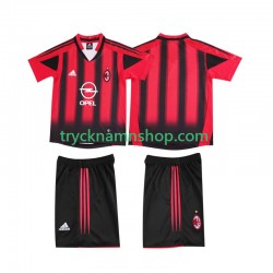 AC Milan 2004 2005 Tröja Retro 1:a Matchställ Barn Kortärmad