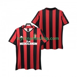 AC Milan 1988 1989 Tröja Retro 1:a Matchställ Män Kortärmad