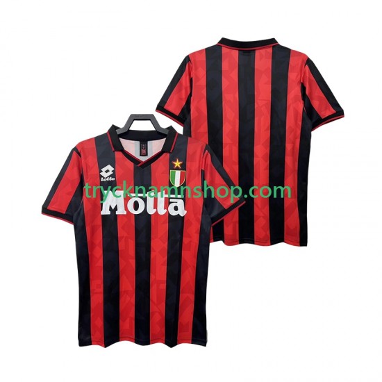 AC Milan 1993 1994 Tröja Retro 1:a Matchställ Män Kortärmad
