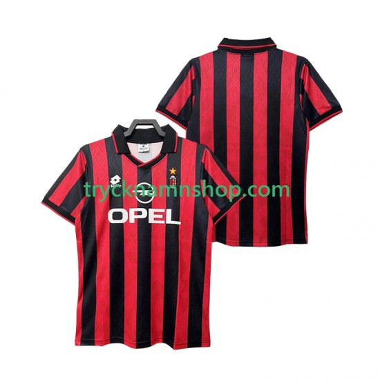 AC Milan 1995 1996 Tröja Retro 1:a Matchställ Män Kortärmad