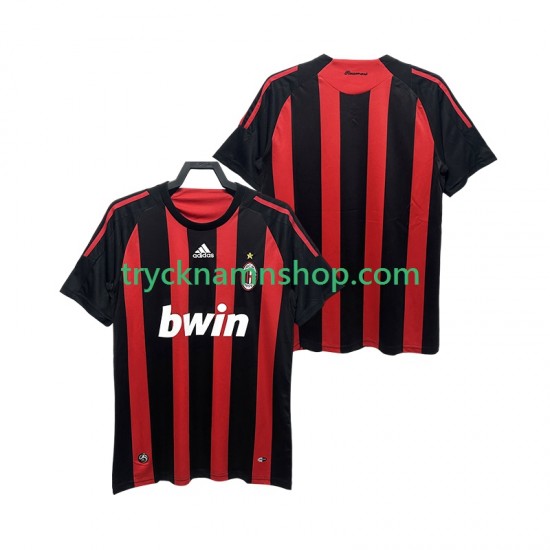 AC Milan 2008 2009 Tröja Retro 1:a Matchställ Män Kortärmad