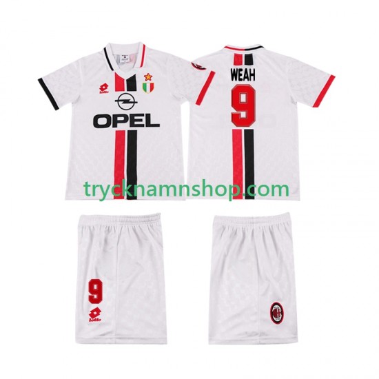 AC Milan WEAH 8 1996 1997 Tröja Retro 2:a Matchställ Barn Kortärmad