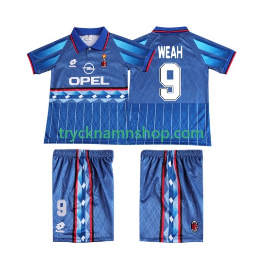 AC Milan WEAH 9 1995 1996 Tröja Retro 2:a Matchställ Barn Kortärmad