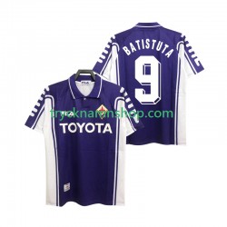 Fiorentina BASTUTA 9 1999 2000 Tröja Retro 1:a Matchställ Män Kortärmad