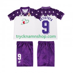 Fiorentina BATISTUTA 9 1992 1993 Tröja Retro 2:a Matchställ Barn Kortärmad