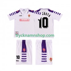 Fiorentina RUI COSTA 10 1998 1999 Tröja Retro 2:a Matchställ Barn Kortärmad