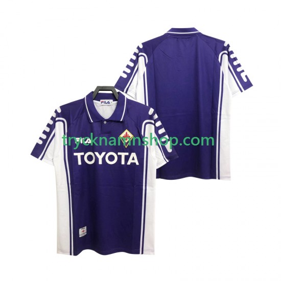 Fiorentina 1999 2000 Tröja Retro 1:a Matchställ Män Kortärmad