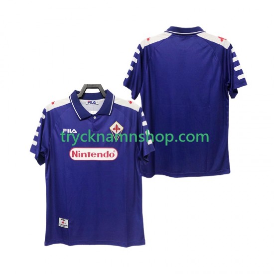 Fiorentina 1998 1999 Tröja Retro 1:a Matchställ Män Kortärmad