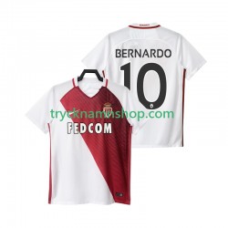 AS Monaco BERNARDO 10 2016 2017 Tröja 1:a Matchställ Män Kortärmad