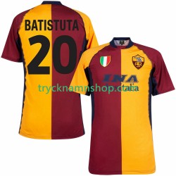 AS Roma Batistuta 20 2000 2001 Tröja Retro 1:a Matchställ Män Kortärmad