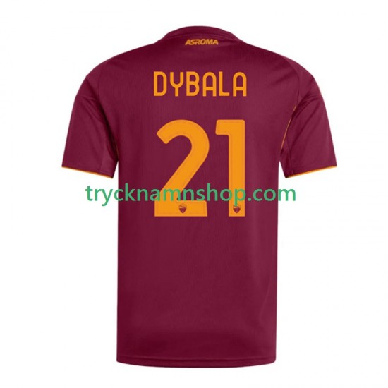 AS Roma Dybala 21 2025-2026 Tröja 1:a Matchställ Män Kortärmad