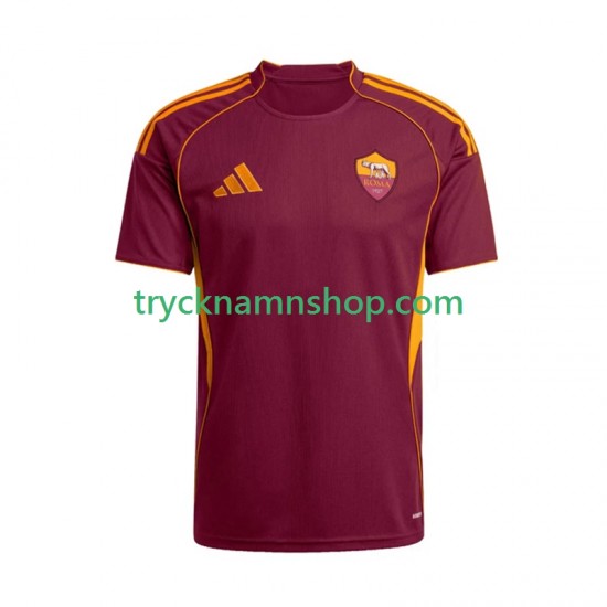 AS Roma 2025-2026 Tröja 1:a Matchställ Män Kortärmad