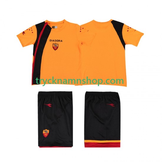 AS Roma 2005-2006 Tröja Retro 1:a Matchställ Barn Kortärmad