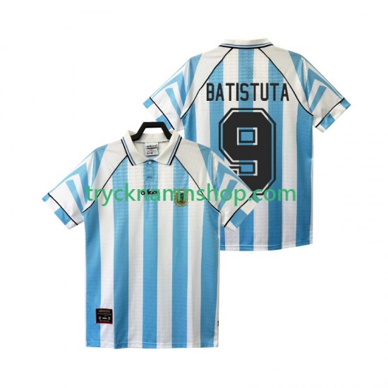 Argentina BATISTUTA 9 1996 1997 Tröja Retro 1:a Matchställ Män Kortärmad