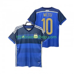 Argentina Lionel Messi 10 2014 Tröja Retro 2:a Matchställ Män Kortärmad