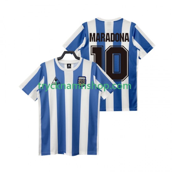 Argentina MARADONA 10 1986 Tröja Retro 1:a Matchställ Män Kortärmad