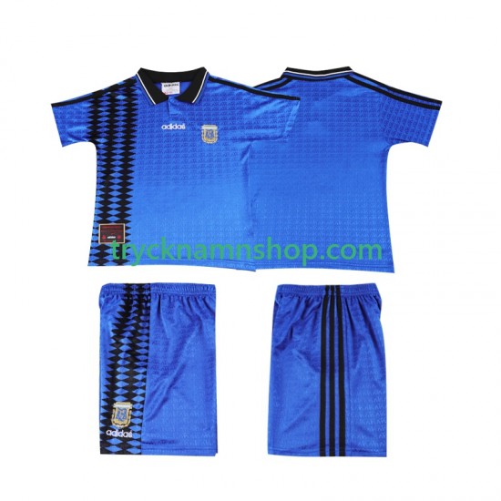 Argentina 1994 Tröja Retro 2:a Matchställ Barn Kortärmad
