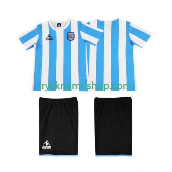 Argentina 1986 Tröja Retro 1:a Matchställ Barn Kortärmad
