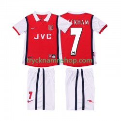 Arsenal BECKHAM 7 1998 1999 Tröja Retro 1:a Matchställ Barn Kortärmad