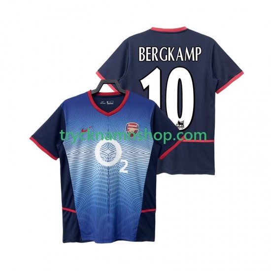 Arsenal BERGKAMP 10 2002 2004 Tröja Retro 2:a Matchställ Män Kortärmad