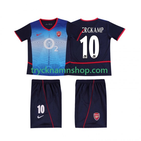 Arsenal BERGKAMP 10 2002 2004 Tröja Retro 2:a Matchställ Barn Kortärmad