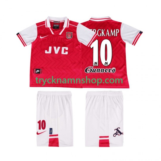 Arsenal BERGKAMP 10 1996 1997 Tröja Retro 1:a Matchställ Barn Kortärmad